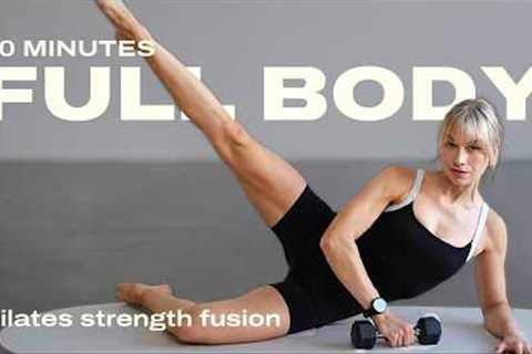 40 Min. Full body workout with weights | to build muscle without getting bulky | No repeats