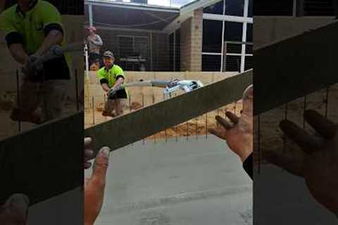Pouring Pool Floor! Walls to come up next! #pool #concrete #pump #landscape #swimmingpool #australia