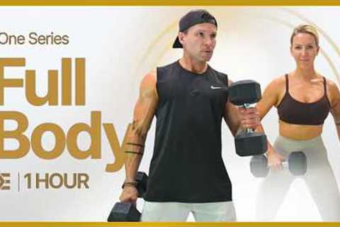 1 Hour FULL BODY WORKOUT with DUMBBELLS | Build Strength & Muscle | ONE Series