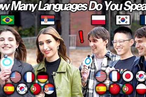 How Many Languages Do You Speak? | Polyglot Street Interview in South Korea