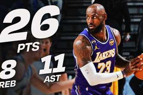 LeBron Drops 26-PT DOUBLE-DOUBLE At Golden State | April 9, 2026