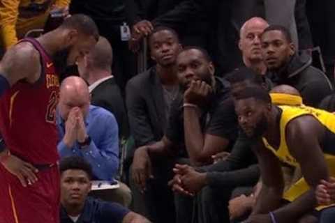 LeBron mocks Lance Stephenson for foul trouble, walks all the way to Pacers bench with him