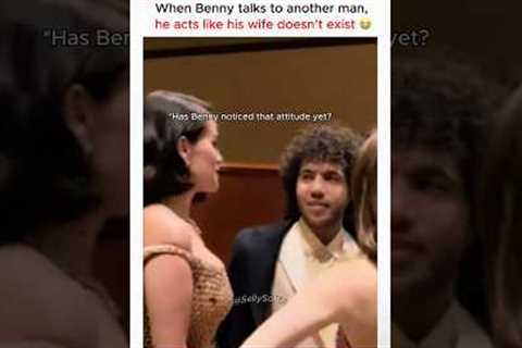 When Benny talks to another man, he acts like his wife doesn’t exist 😭 #selenagomez #bennyblanco