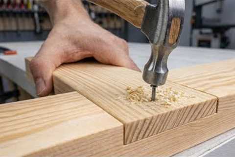 Most Perfect Hand Cut Wood Joints, Extreme Woodworking Precision Skills