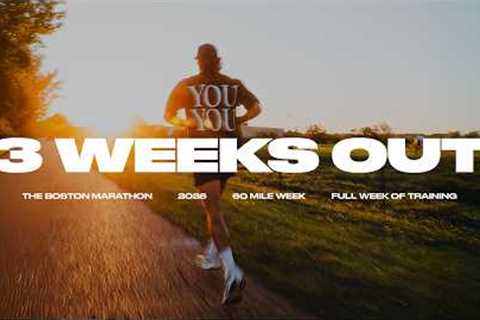 A Full Week of Training for the Boston Marathon (2:30 Goal Time)
