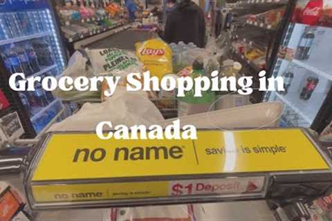 No Talking Grocery Shopping | Canadian Grocery Prices | Japanese Restaurant | Relaxing Sunset
