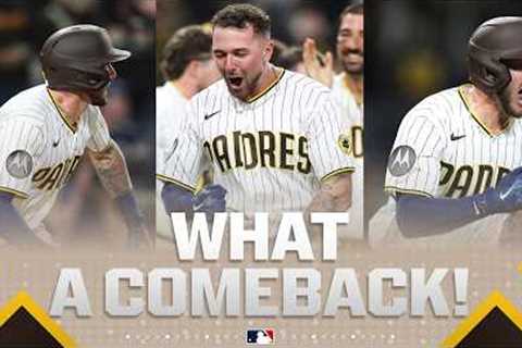 FULL 9TH INNING: Padres score FIVE RUNS in the 9th inning to WALK IT OFF! 🤯🤩