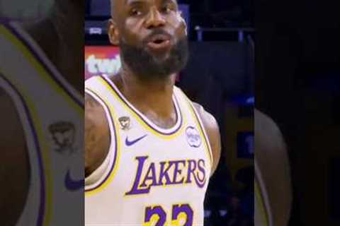 ALLEY OOP FOR THE KING!!! Crowd went crazy on this alley oop dunk by Lebron James!!