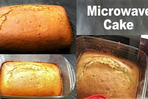 Microwave Vanilla Cake | Sponge Cake In Microwave Convection