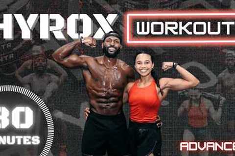 30 Minute Full Body Cardio X Dumbbell HIIT [Hyrox Inspired Workout ]