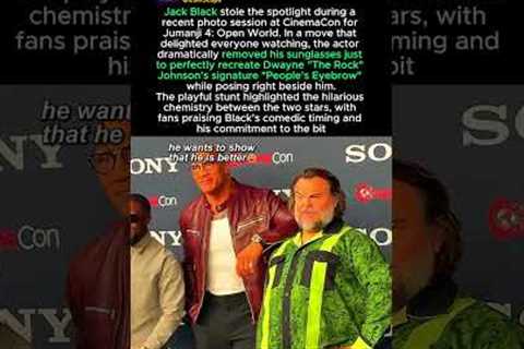 Jack Black Mimics The Rock’s Iconic Eyebrow Raise at CinemaCon