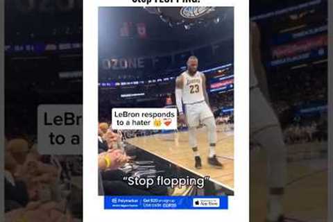 LeBron James responds to a HATER 👑 #shorts #nba #viralitypoly