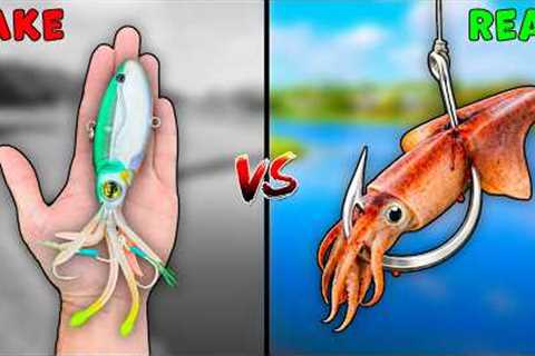 Real vs Fake Salt Water Fishing Challenge