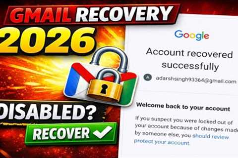 How to Recover Disabled Gmail Account (2026) – Easy Google Account Appeal Tutorial