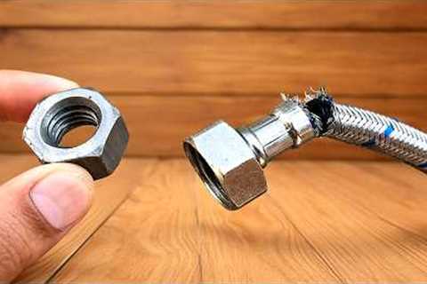 Few people know this secret! How to Repair Stainless Steel Plumber Hose. – It’s crazy