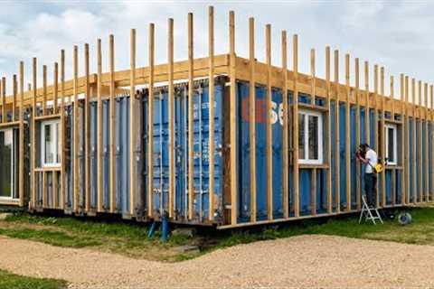 Man Builds DIY Luxury Home from 4 Shipping Containers | Full Build @JulienMalara​
