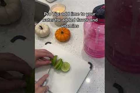 Like, lemons, mint, cucumber are all good options! #cleangirlaesthetic #health #hacks