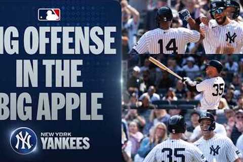 BIG day for the bats in the Bronx as the Yankees score 13 runs! 🔥 (4 home runs, 11 hits! 💪)