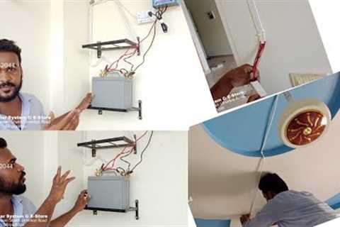 DC 12volt Open Wire Fitting | Rent House Temporary Fitting | Without Solar Panels