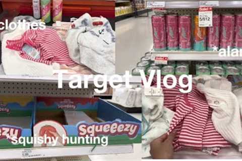 TARGET VLOG🧘🏼‍♀️💐🛍️ | squishy hunting | clothes | drinks | 