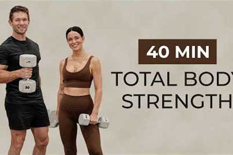 40 Min FULL BODY Dumbbell Strength Workout | Beginner to Intermediate