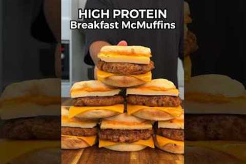 High Protein Meal Prep Breakfast McMuffins! 💪🏼 #highprotein #mealprep #foodie #healthyrecipes