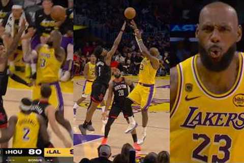 LeBron James hits TOUGH buckets to secure Game 1 win vs Rockets