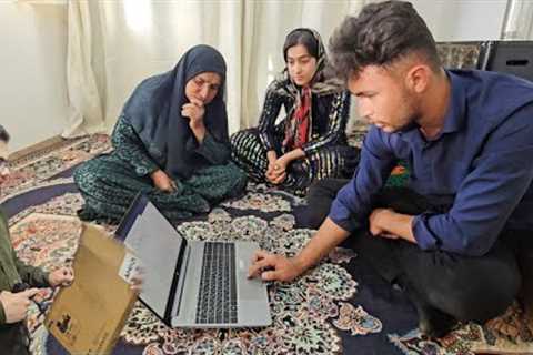 Dreams Come true: Buying a Laptop with your Financial Donations💻🙏 | Ali and Nasrin are Happy