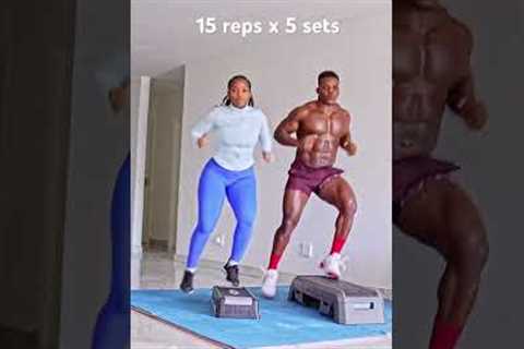 HIIT STEP WIRKOUT | join my 3 weeks winter challenge for online workouts 🏋️‍♂️