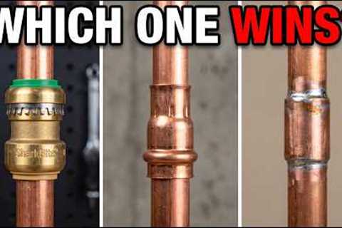 SharkBite vs ProPress vs Solder - I Tested ALL 3 to DESTRUCTION (The Results Will SURPRISE You!)