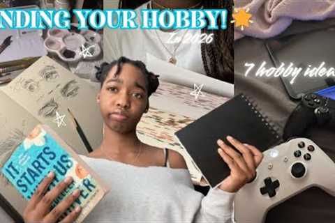 Finding your HOBBY in 2026! ⭐️🌟| 7 easy hobbies to start right now!