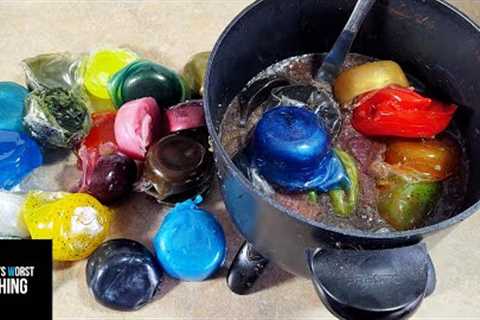 Re-Melting ALL Of My Leftover Plastisol!! How Do They Turn Out???