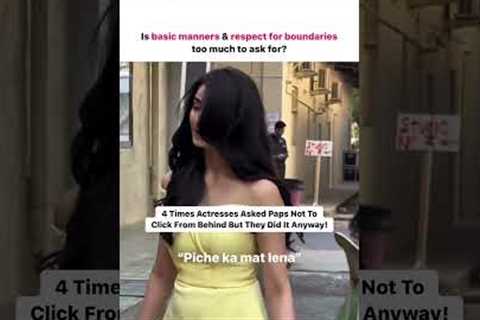 4 Times Paps Did Not Respect Boundaries #boundaries #paparazzi #bollywood #viral