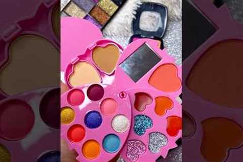 ASMR Makeup Set Satisfying with Unboxing &amp; Review Pink Sounds Video Makeup eyeshadow kit