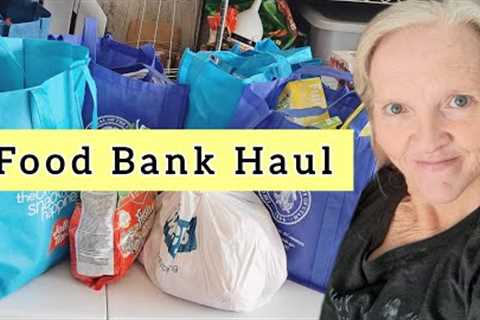 Huge Food Bank Grocery Pantry Haul - Waiting in Line to Shop - Blessings Help So Many People