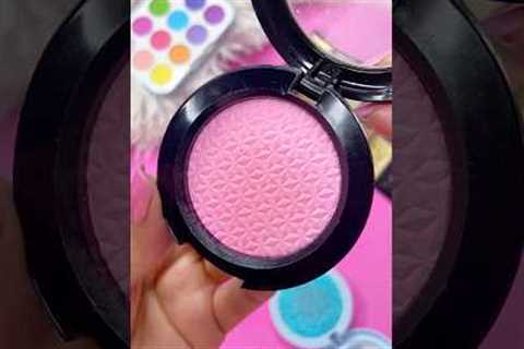 ASMR Makeup Set Satisfying with Unboxing & Review Pink Sounds Video Rainbow kit