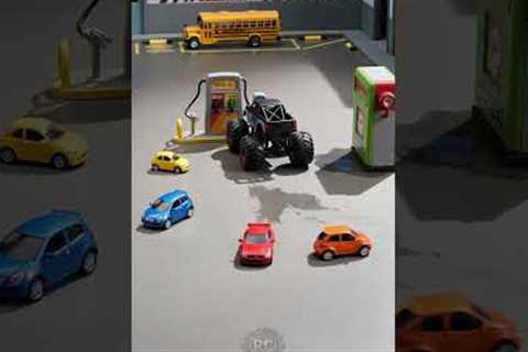 MONSTER TRUCK VS 5 CARS! WHO SURVIVES? - RC Experience