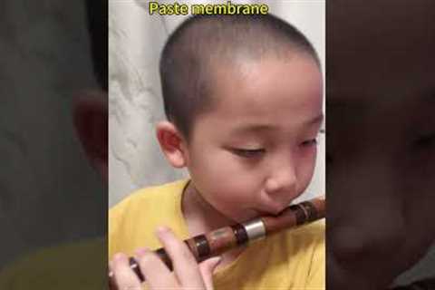 Tutorial Video For Very Beginner-Why need to paste membrane on dizi flute ? #diziflute #flute #dizi