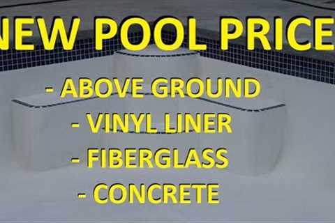 New Swimming Pool Installation Costs