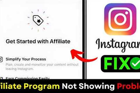 Instagram Affiliate Program Not Showing 😱 Fix Now | Make Money Online | Instagram Monetization 2026