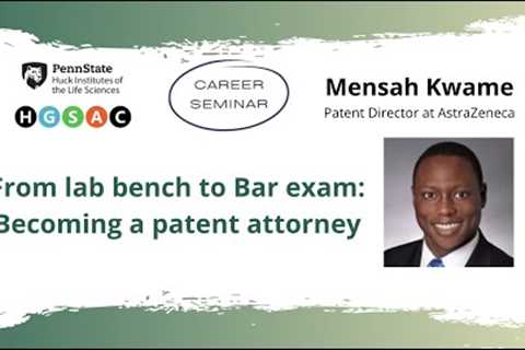 Transition from grad school to patent law