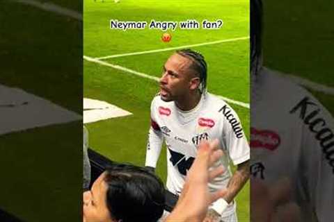 Neymar was angry with fan. What went wrong? #neymar #neymarfans #neymarskills #goat #idol #brazil