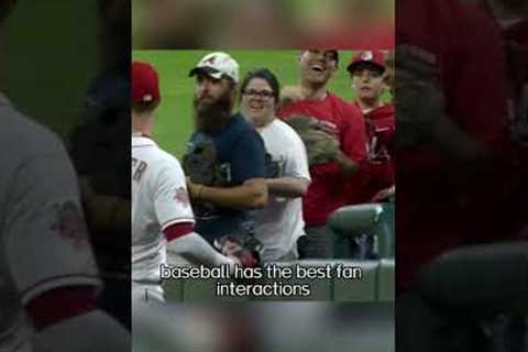 Baseball fans have great sportsmanship #basketball #respect #player