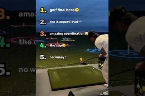 Ranking Golf Trick Shot Moments😱 #shorts #golf #trickshots