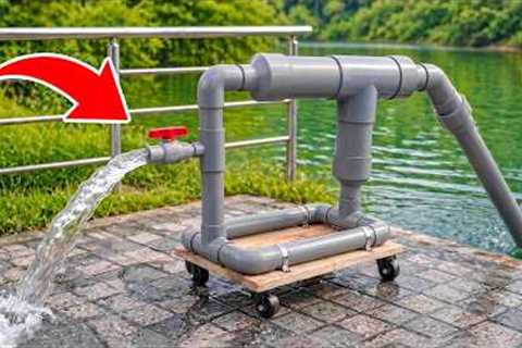 Never Buy a Water Pump Again! A 65-Year-Old Plumber Made His Own Water Pump Using PVC Pipes|Update 2