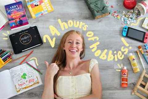 No Phone... ONLY Cozy Hobbies for 24 Hours! 😳📖✨🎨🧶
