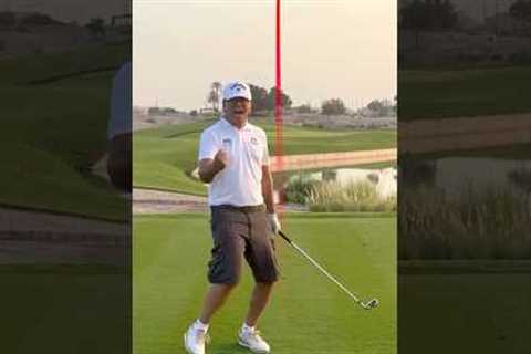 Almost Hole in One! Hit the Flag ⛳😳”Golf