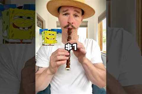 $1 VS $10,000 Recorder #shorts #recorder #recordersongs