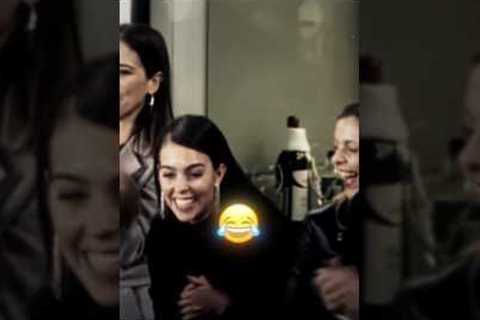 Georgina  Couldn’t Control Her Laugh at Cristiano Ronaldo! 😅