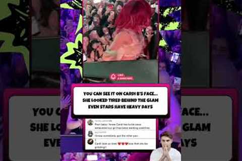 Sometimes the face says everything. #cardib #bardigang #barbz #nickiminaj #concert #music